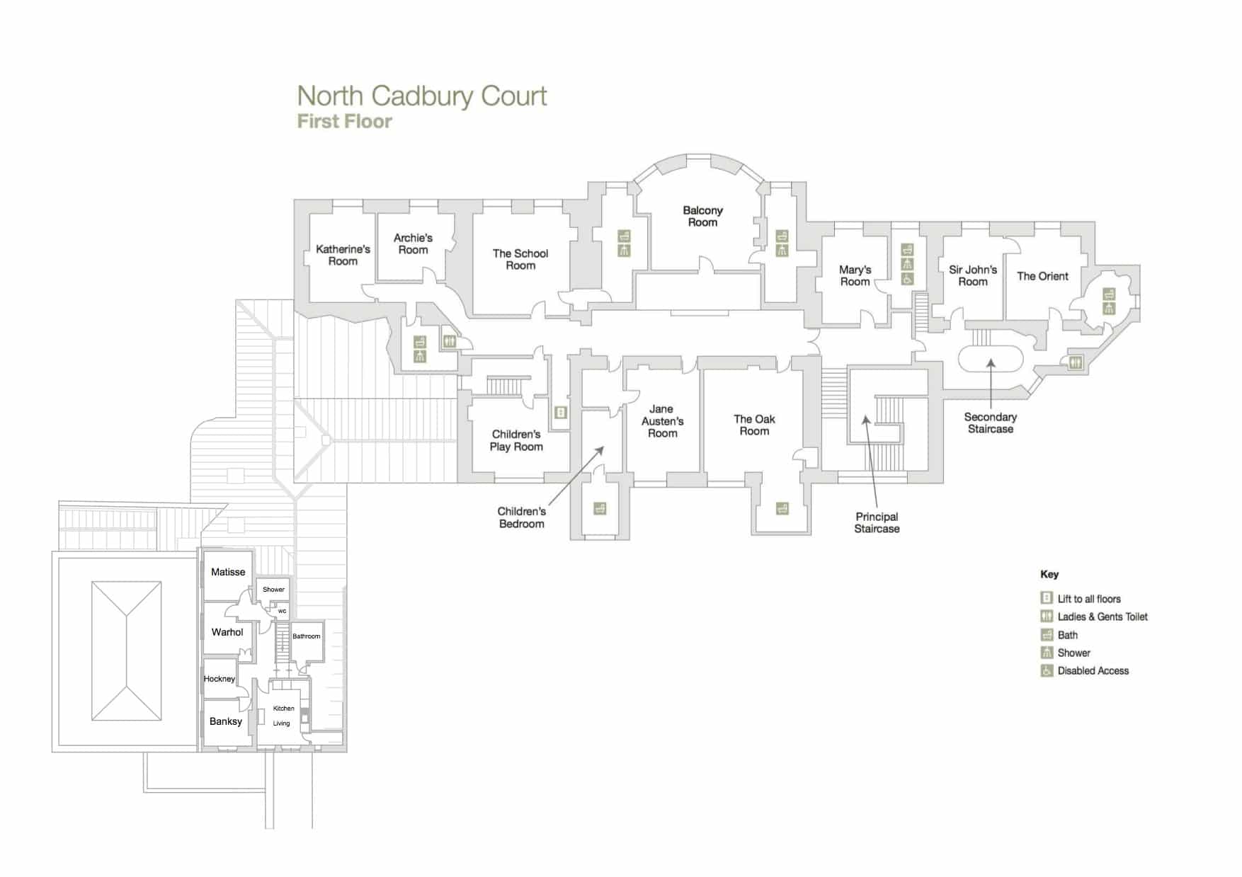 Floor Plan First Floor - North Cadbury Court