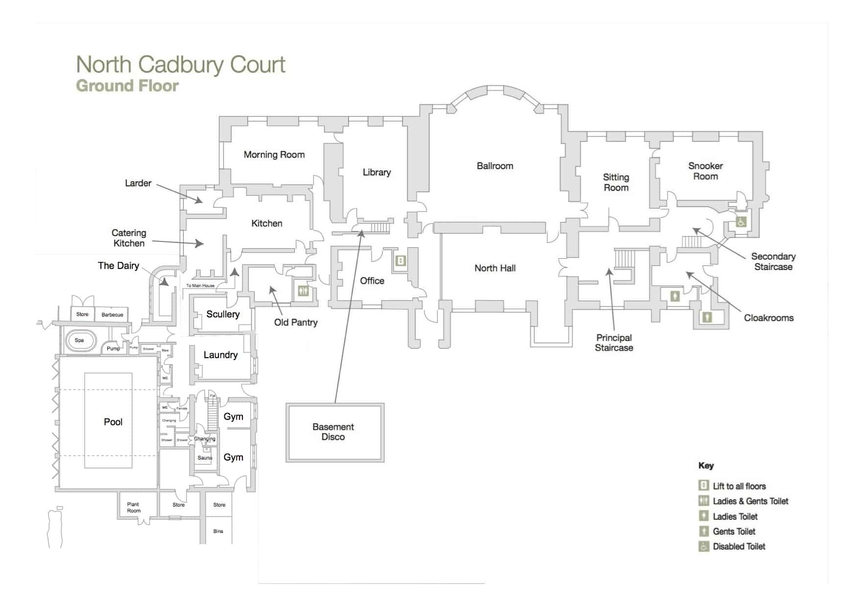 Floor Plan Ground Floor - North Cadbury Court