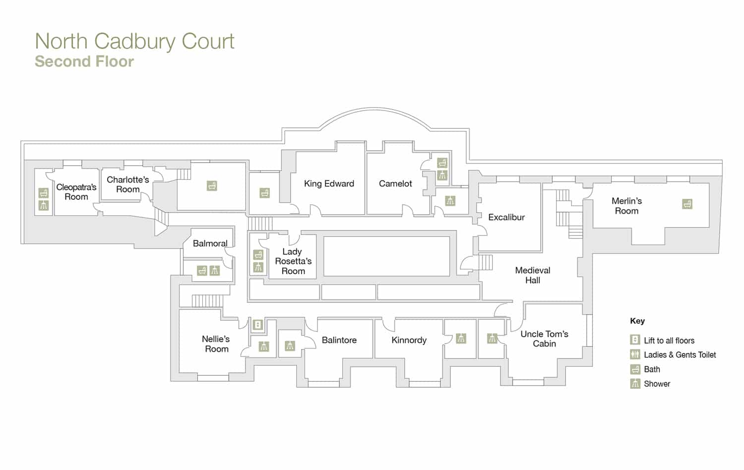 Floor Plan Second Floor - North Cadbury Court