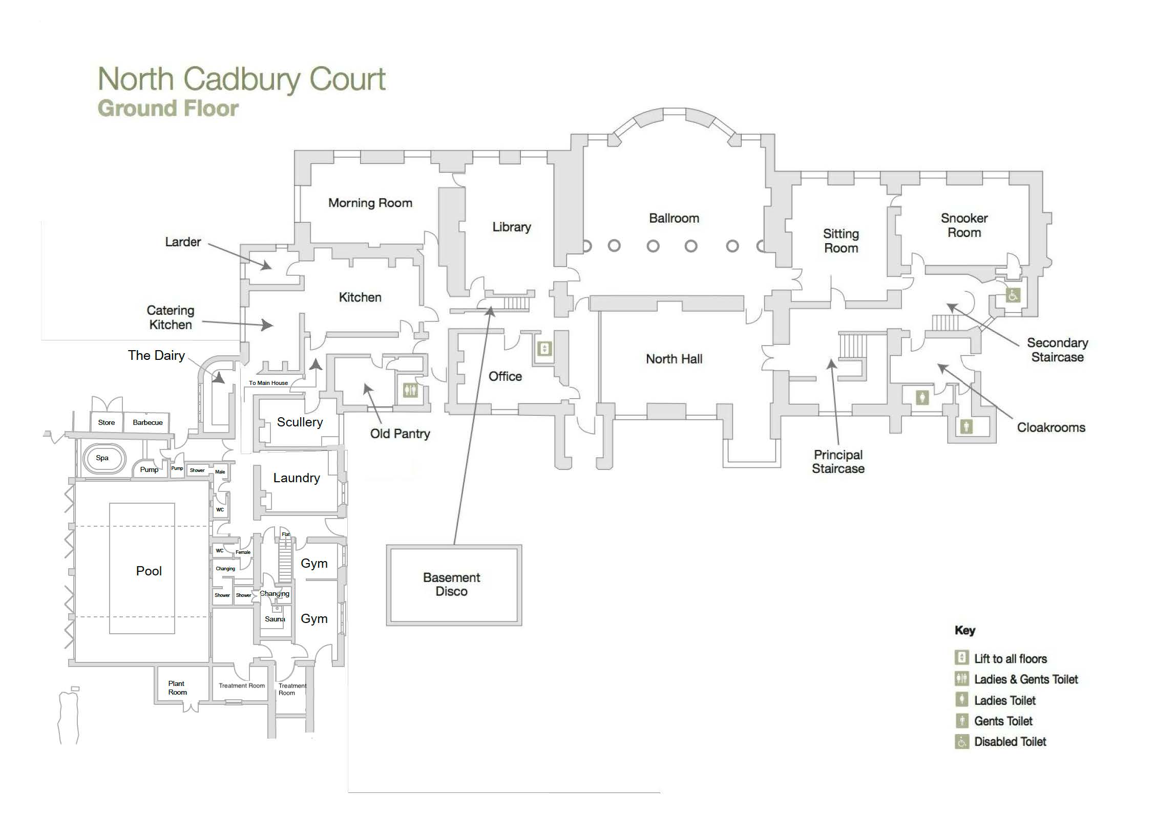 Floor Plan Ground Floor - North Cadbury Court
